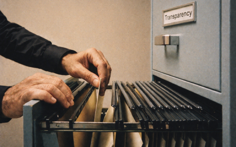 Transparency register